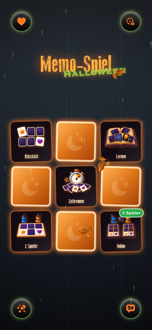 Memo-Spiel — Halloween Klassisch