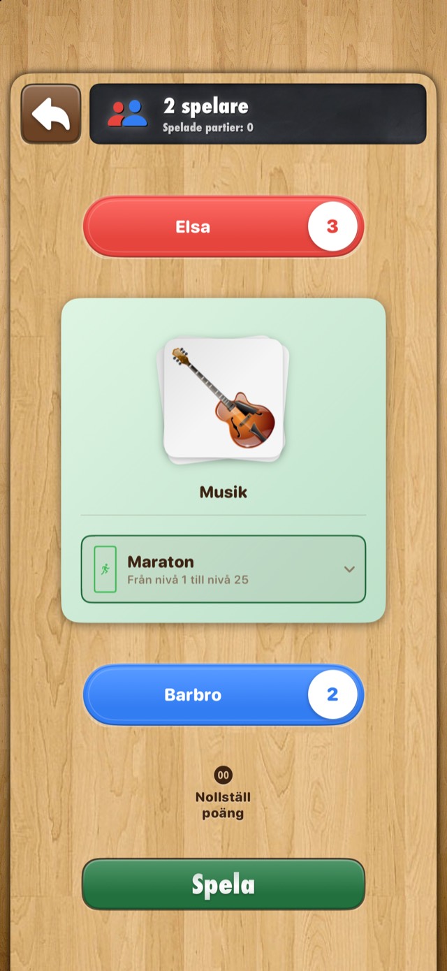 Memory • Minnesspel — 2 spelare