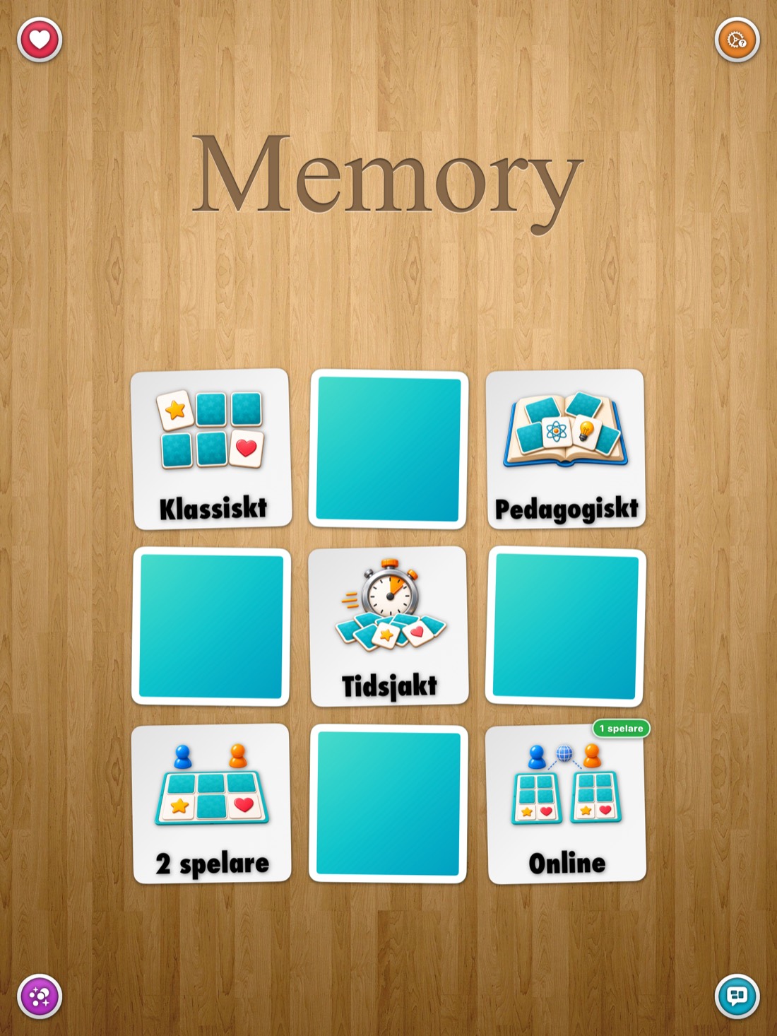 Memory • Minnesspel — iPad